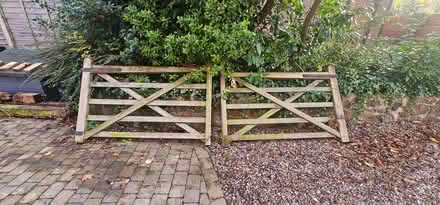 Photo of free Wooden Drive Gates (Malvern Link WR14) #1