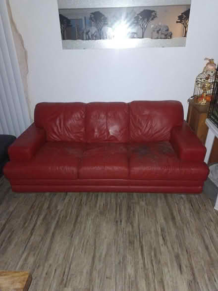 Photo of free Leather sofas (The Banks, Seascale, CA20) #3