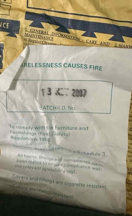 Photo of free 3 seater settee (Bingley BD16) #2