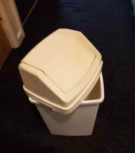 Photo of free White bathroom bin (Oxlease AL10) #1