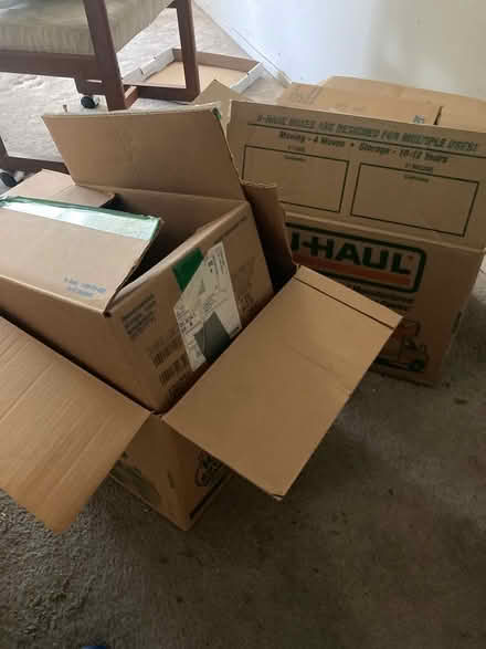 Photo of free 6 U-Haul boxes and others (Foothill Boulevard Cupertino) #1