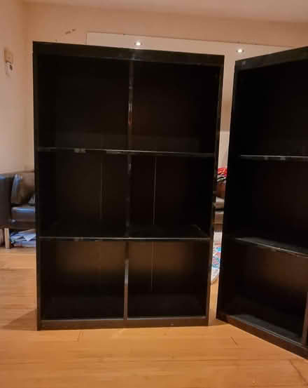 Photo of free Black glossy modular bookshelf unit (SE16) #1