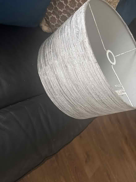 Photo of free 2 silver/grey lampshades (Cockermouth) #2