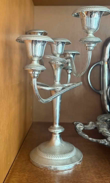 Photo of free Silver coffee+tea set, candelabras (Park Slope, Brooklyn) #2