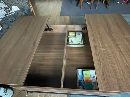 Photo of free Square table with storage (Cardonald G52) #2