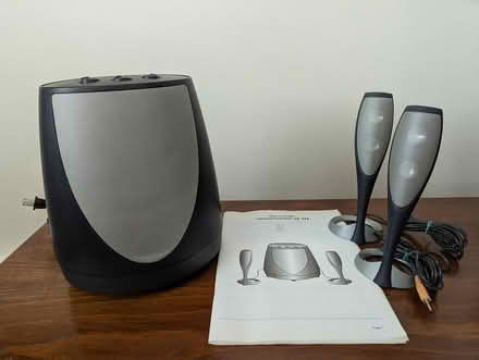 Photo of free Older computer speakers + manual (Palatine) #1