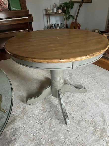 Photo of free Small round kitchen table (Barker St. North Andover) #3