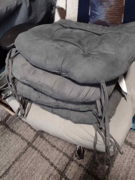Photo of free 4 chair cushions (East Arlington) #1
