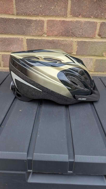 Photo of free Black & Gold Cycle Helmet (Ash Vale) #2