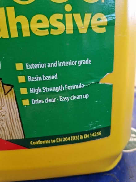 Photo of free Wood adhesive (Wigmore HR6) #2