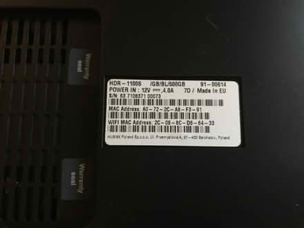 Photo of free HUMAX Freesat satellite box recorder 500GB with two cables (Newhaven BN9) #2