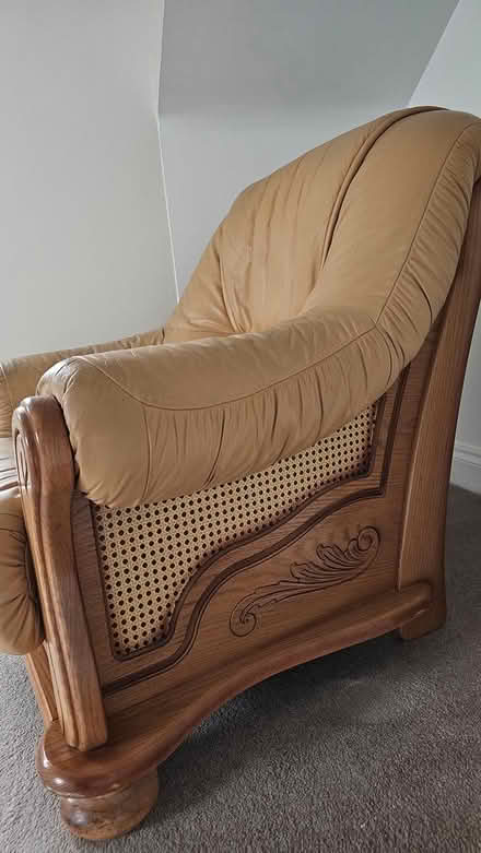 Photo of free Single leather arm chair (Wigmore, Gillingham) #2