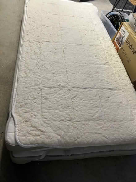 Photo of free IKEA white wood framed bed (Ngunnawal) #4