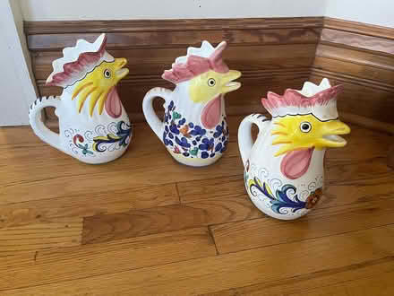 Photo of free Italian chicken water pitchers (near 6th and Arapahoe Boulder) #1