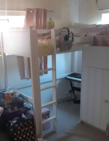Photo of free White wooden high sleeper bed (Walthamstow) #1