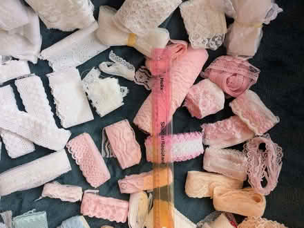 Photo of free Large Bundle of Lace Pieces, various widths & colours (Southport PR9) #3