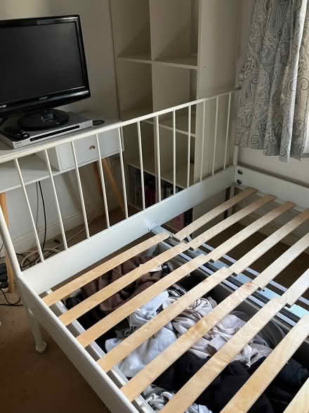 Photo of free Double bed frame, no mattress (Birdlip GL4) #2