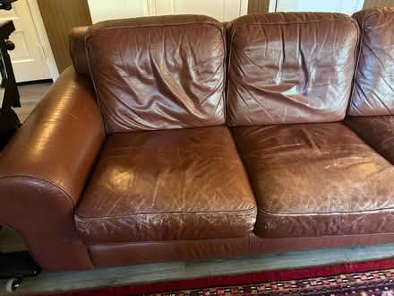 Photo of free Real leather sofa from Italy (NW Evanston) #2