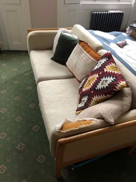 Photo of free Natural-coloured Sofa (Essex Road N1) #1
