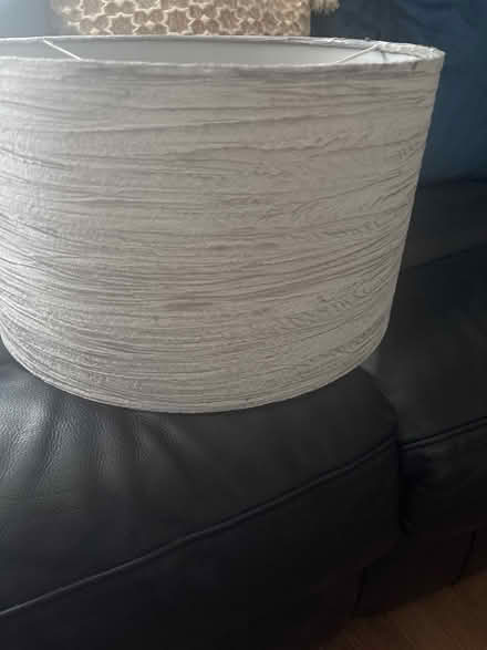 Photo of free 2 silver/grey lampshades (Cockermouth) #1
