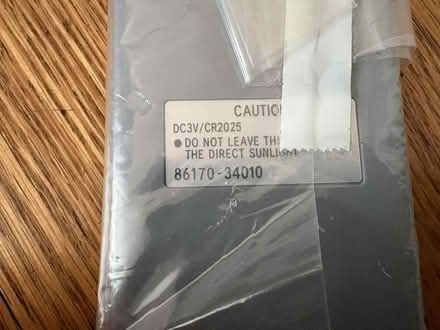 Photo of free Remote for a Toyota minivan (Redwood City, Selby/El Camino) #1