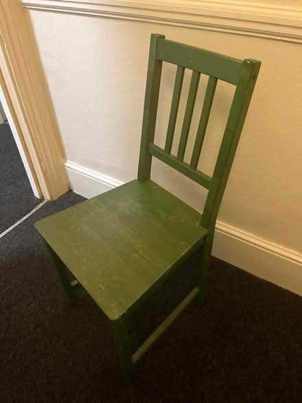 Photo of free Green wooden chair (Bromley North BR1) #1
