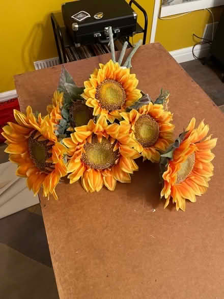 Photo of free Bunch of John Lewis artificial sunflowers (Harrogate HG2) #1