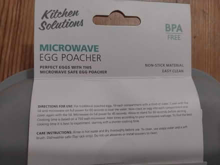 Photo of free Microwave Egg Poacher (Parsons Heath, CO4) #2