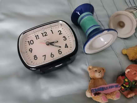 Photo of free Old Style Alarm Clock and Ornaments (Brandwood End B14) #1