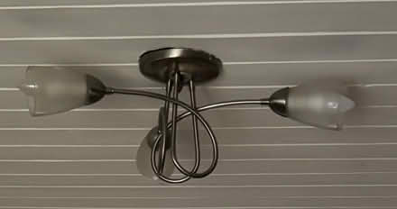 Photo of free Fluch ceiling light in brushed nickle finish. (Garsington OX44) #1