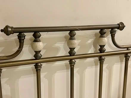 Photo of free 5ft Metal Headboard & Divan (RH13) #4