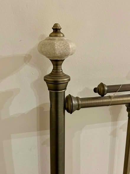 Photo of free 5ft Metal Headboard & Divan (RH13) #2