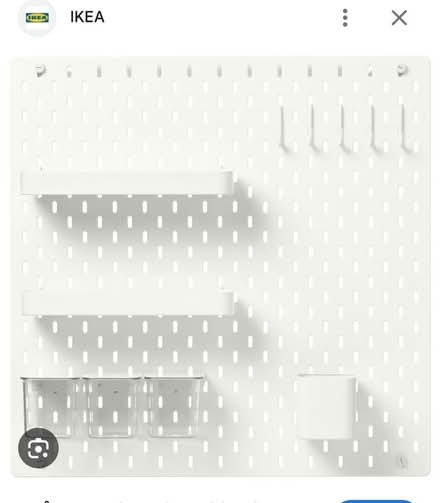 Photo of Ikea SKADIS peg board accessories. (Farnley LS12) #1