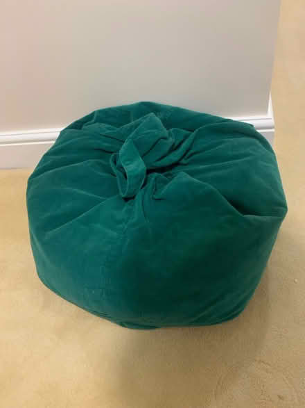 Photo of free Green corduroy beanbag (Hoddesdon, EN11) #1