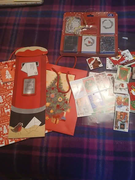 Photo of free Assorted gift wrap, bags, tags and Christmas window stickers (Willington DL15) #3