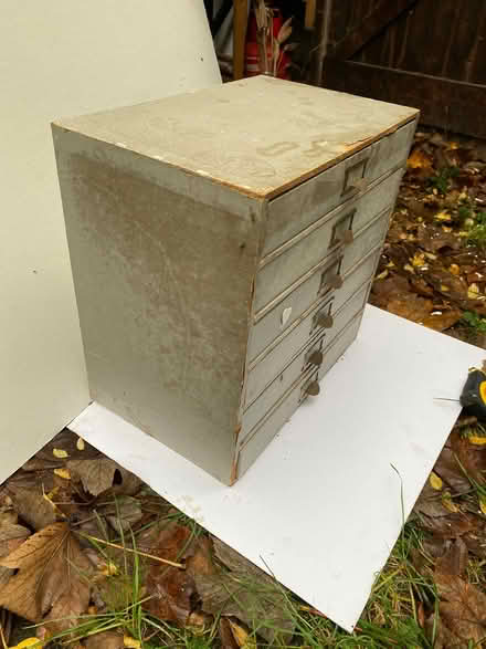 Photo of free Vintage cardboard and wood storage drawers (Merton Park SW19) #4