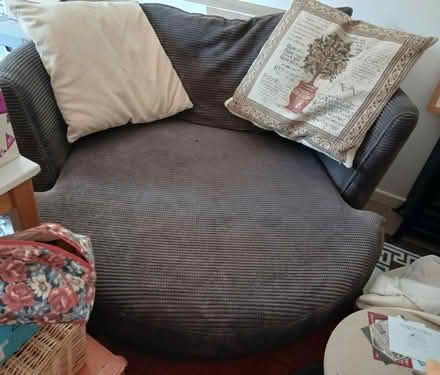 Photo of free Dark brown DFS Cuddle Chair (Kidderminster DY11) #1