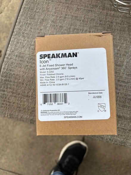 Photo of free NEW Stationary shower head (Drexel Hill) #1