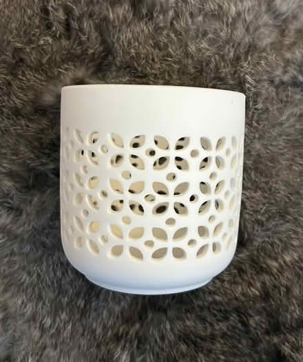 Photo of free Ceramic Tea light holder with cut out name LYNNE (Royal Standard SE7) #2