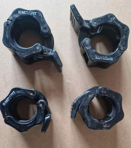 Photo of free 4 Mirafit dumbell/barbell collars (Stotfold SG5) #1