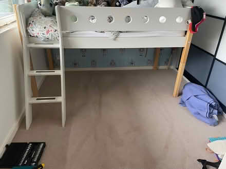 Photo of free Raised Mid Height Child’s Bedframe (Highgate N6) #1