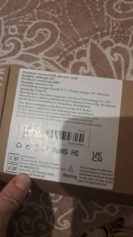 Photo of free Electric mill (Weybridge KT13) #2