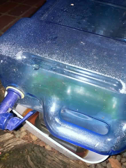 Photo of free Plastic water jug with spigot (Foothill Boulevard Cupertino) #1