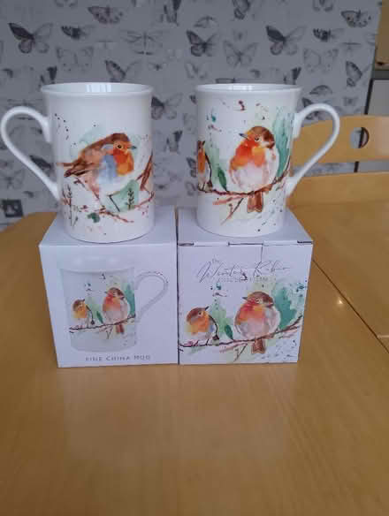 Photo of free Two brand new robin mugs (Harrogate HG2) #1