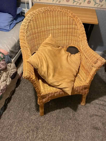 Photo of free Wicker chair (Stowmarket) #1