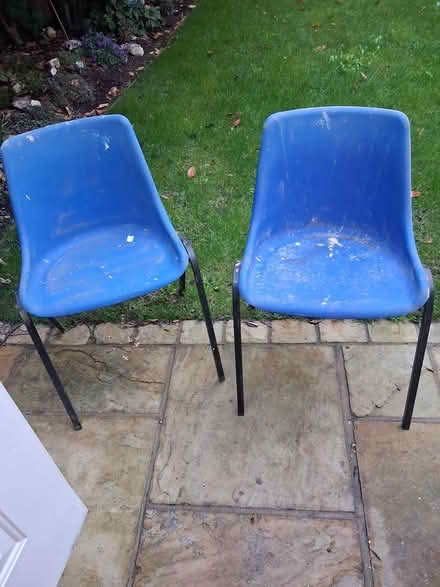 Photo of free Two plastic chairs (Park Farm Ashford TN23) #1