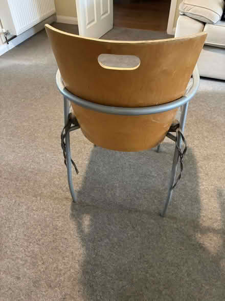 Photo of free Wooden chair with metal legs (Woosehill RG41) #1