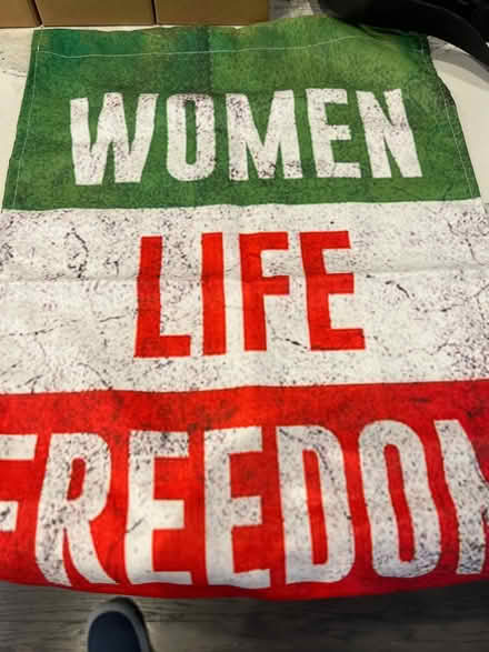 Photo of free Iranian yard sign fabric (Bethesda) #1