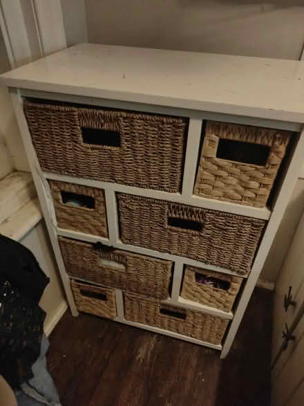 Photo of free White wicker storage unit (BN2 Hartington road) #1