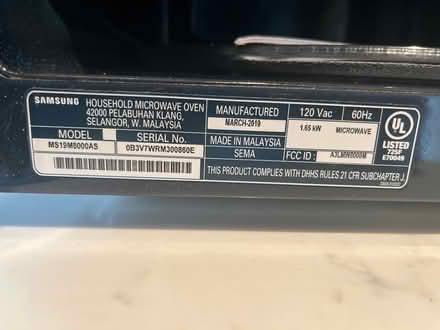 Photo of free Microwave (Sun Prairie) #1